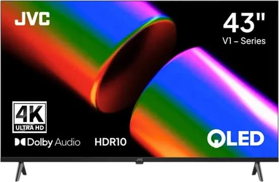 Smart TV Qled JVC 43" LT43KB758 Uhd Bluetooth/Wi-Fi/Googletv