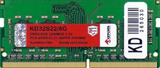Memória para Notebook Keepdata 8 GB 3200MHZ DDR4 KD32S22/8G