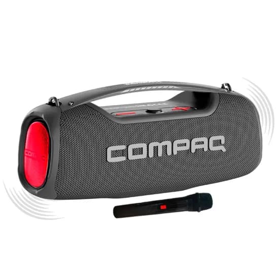 Caixa de Som Compaq Portátil CMQ100W Bluetooth 100W USB/SD/com Microfone