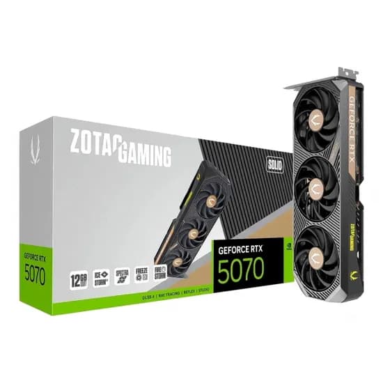 VGA RTX5070 12GB Zotac Gaming Solid ZT-B50700D-10P 288-1N764-101Z6