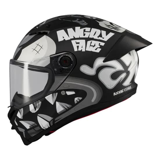 Capacete Axxis Fenix Angry Face B2 - Fechado - Tamanho M - Matt