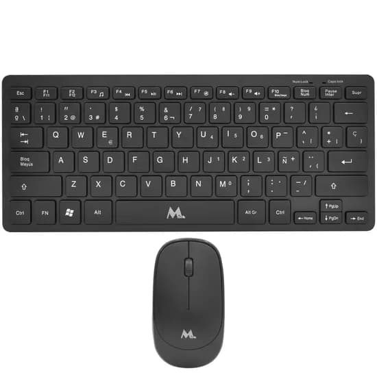 Teclado Mtek + Mouse KM-5276B Wireless Esp - Preto