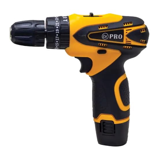 Furadeira e Parafusadeira Sem Fio Max Top 12V CG-2001 50-60HZ com 2 Baterias - Azul/Preto