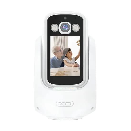 Camera de Segurança Smart Xo CR08 com Tela/2MP/Alarme/Chamada de Video - Branco