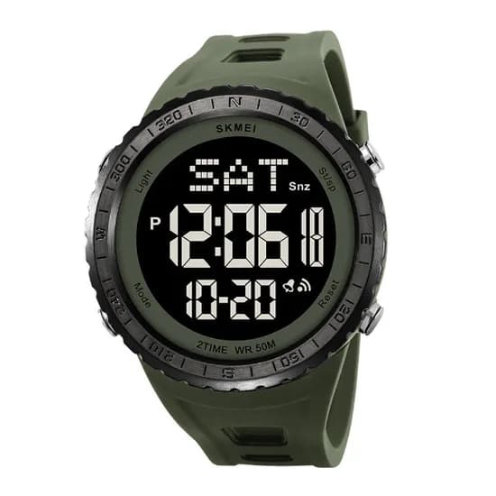 Relogio Digital Esportivo Skmei EP31675 / 13 Digitos - Verde Oscuro