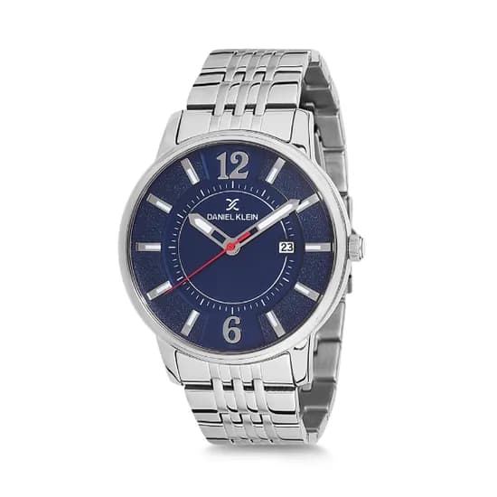 Relógio Analógico Masculino Daniel Klein Premium DK12119-3 - Prata e Azul Escuro