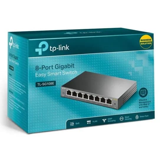 Hub Switch TP-Link 08P TL-SG108E Giga Unmanaged Pro