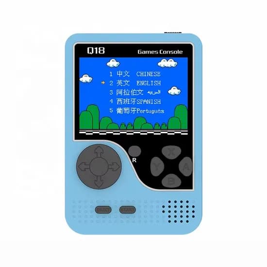 Mini Console Portátil Retrô Q18 + Controle - Blue