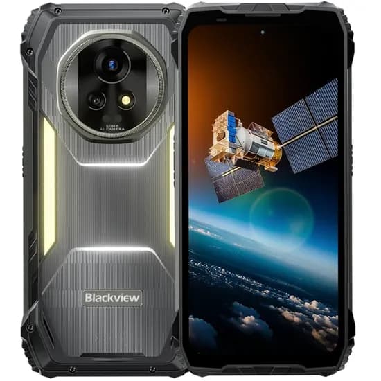 Celular Blackview Xplore 2 Satellite NFC Dual Sim de 256GB/12GB Ram de 6.73" 50MP/50MP - Preto/Amarelo