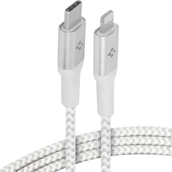 Cabo USB-C para Lightning Spigen ACA04193 - Branco 1,2 Metros