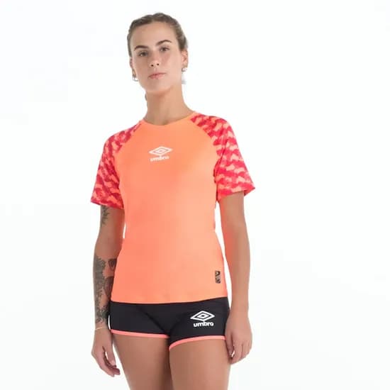 Camiseta Deportivo Femenino Umbro Futevolei Graphic Camouflage Mangas Cortas