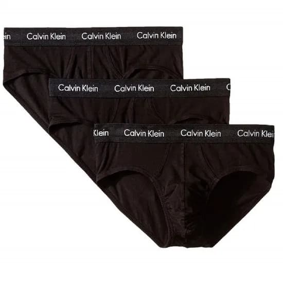 Cueca Calvin Klein Masculino NU2661-001 s - Preto - 3 Peças