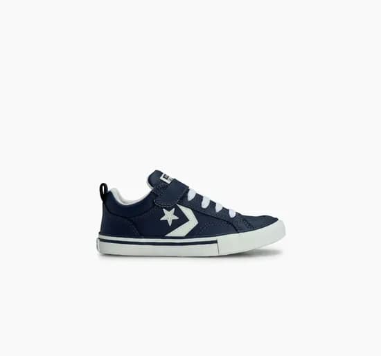Calzado Converse Velcro Cuero Azul