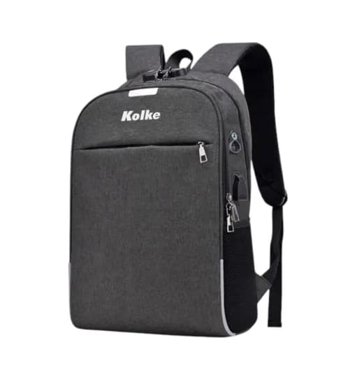 Mochila p/ Notebook Kolke KVM-339 Anti Furto USB Cinza 15.6"