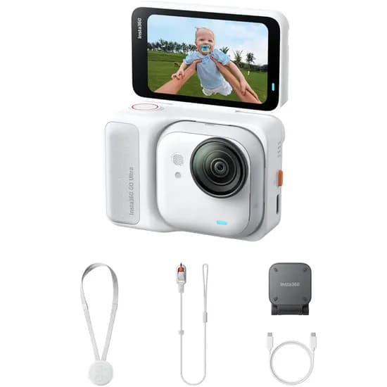 Kit Câmera de Ação INSTA360 Go Ultra Cinsabea 4K - Branco (GOULTRA01)