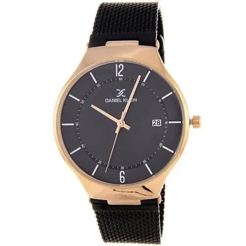 Relógio Analógico Daniel Klein Fiord DK11819-3 Masculino, Metal - Preto e Rosa Ouro