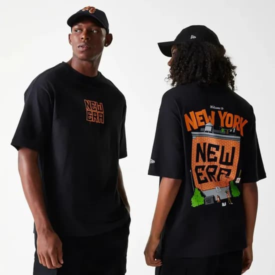 Remera New Era New Era Graffiti Graphic Negra