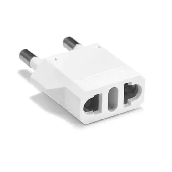 Plugue Adaptador de Tomada Padrão Indiano BX-9120 para Tomadas Tipo N (Padrão Brasileiro) - Branco