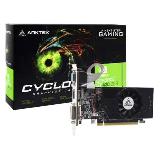 Placa de Vídeo Arktet Cyclops Gaming Nvidia Geforce GT-420 2GB DDR3 - AKN420D3S2GL1