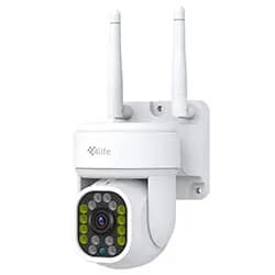 Câmera de Segurança 4LIFE FLD7G 360° Smart Outdoor / Wi-Fi / 2.5K / 4MP - Branco