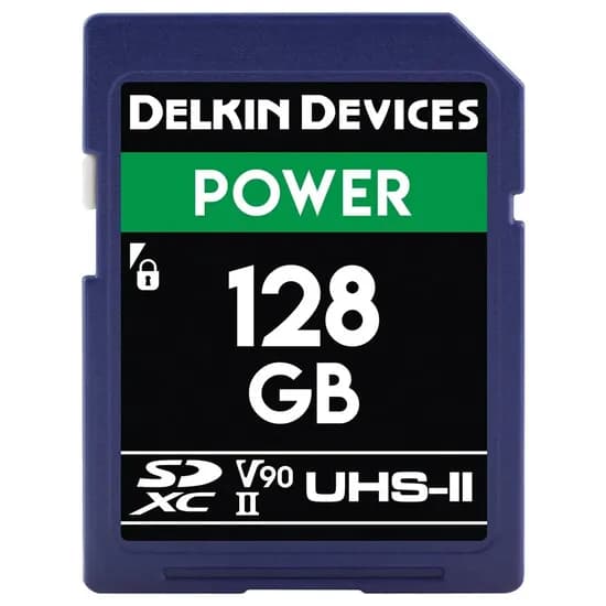 Cartão de Memória Delkin SD 128GB Power 300MBS V90