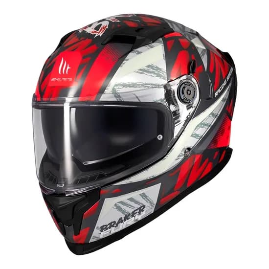 Capacete MT Helmets Braker SV Fury C5 - Fechado - Tamanho L - com Óculos Interno - Gloss