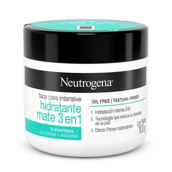 Neutrogena Crema Hidratante Mate 3 En 1 100GR