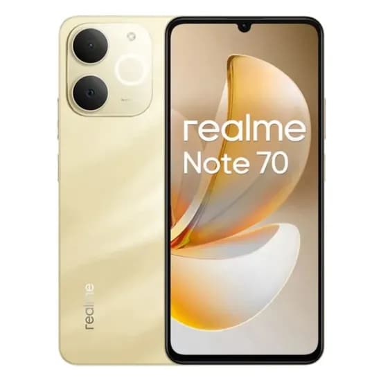 Celular Realme Note 70 RMX5313 128GB/ 4GB Ram / Dual Sim / 6.74" / 13MP - Gold (Anatel)
