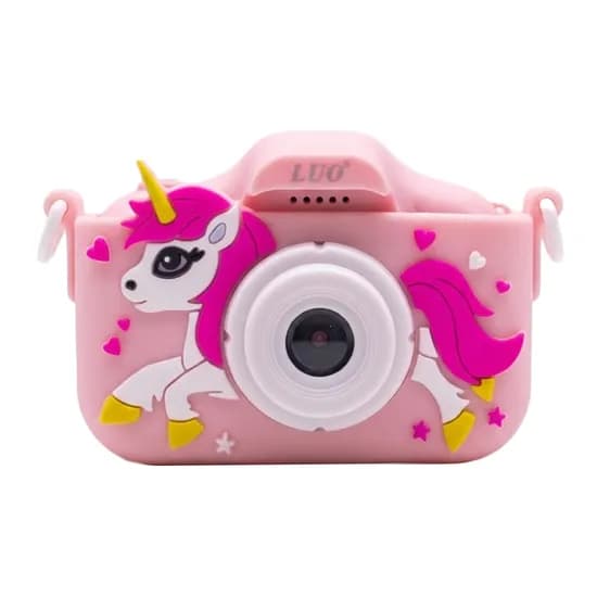 Camera Infantil com Display Luo LU-X210 - Rosa
