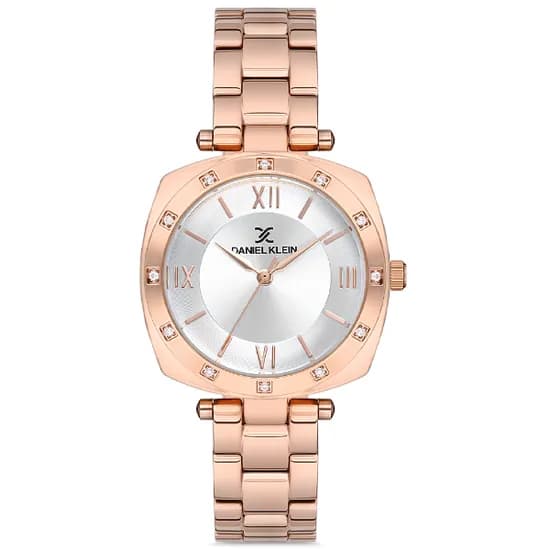 Relógio Analógico Feminino Daniel Klein DK.1.12688-3 Premium Ladies / Pulseira de Aço Inoxidável - Rose Gold