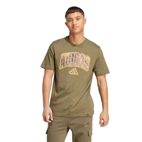 Remera Adidas Camo Script T Verde