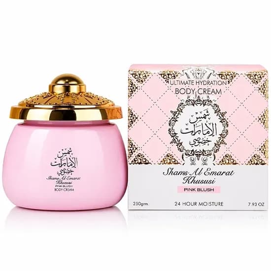 Creme Corporal Hidratante Lattafa Shams Al Emarat Khususi Pink Blush Body 250 G
