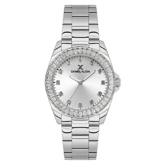 Relogio Analogico Feminino Daniel Klein DK.1.13950-1 Premium Lady / Pulseira de Aço Inoxidável - Prata