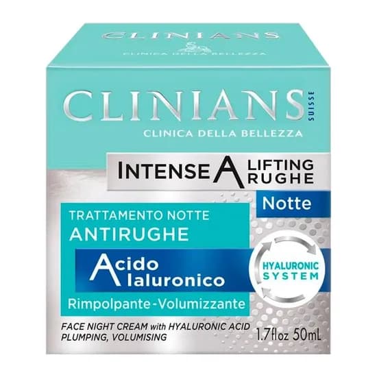 Creme Facial Clinians Antirrugas Noite com Ácido Hialuronico 50ML