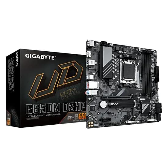 Placa Mãe Gigabyte B650M D3HP DDR5 Socket AM5 Chipset AMD B650 Micro ATX