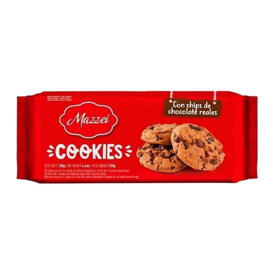 Biscoito Mazzei Cookies Chips de Chocolate 120G