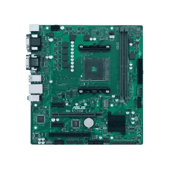 Placa Mãe AMD AM4 Asus A520M-C II/CSM Pro Micro ATX