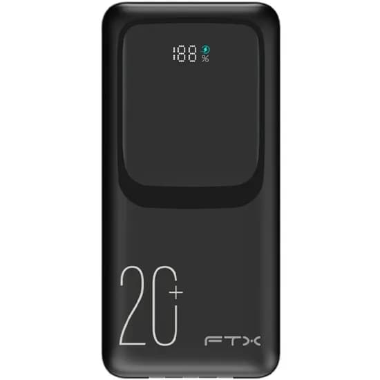 Carregador Port. FTX PB-20LCD-BK 20000MAH Black *G 22.5W
