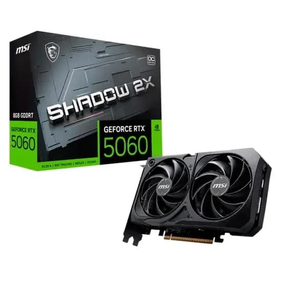 Placa de Vídeo 8GB Exp. GF-RTX5060 MSI Shadow 2X Oc 912-V537-038
