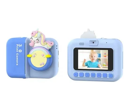 Satellite Camara Infantil Unicornio c/Imp. P/Colorear A-DV935 Blue