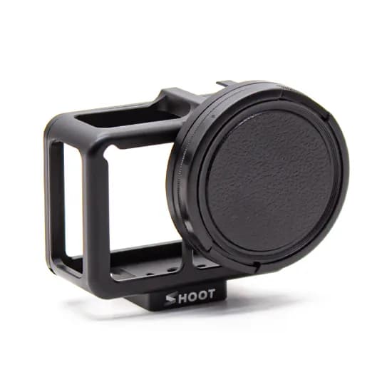 Caixa de Proteção Em Alumínio Gopower GPR507B com Filtro Uv 52MM para Gopro Hero 5 e 6 - Preto
