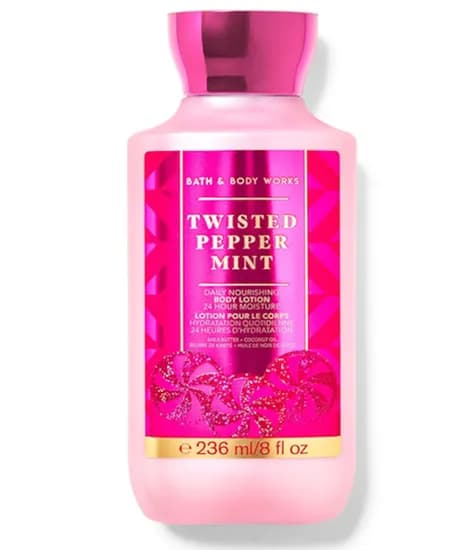Crema Corporal Hidratante Femenino Bath & Body Works Twisted Pepper Mint 236ML