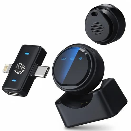Microfone Sem Fio Boya BY-M1V6 para iPhone (2TX+1RX)