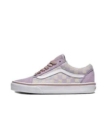 Calzado Vans Old Skool Suede Checkboard Rosa