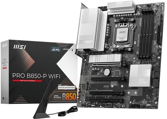 Placa Mãe MSI Pro B850-P Wifi AM5/ 4XDDR5/ M.2/ PCI-e/ HDMI/ USB-C/ SATA