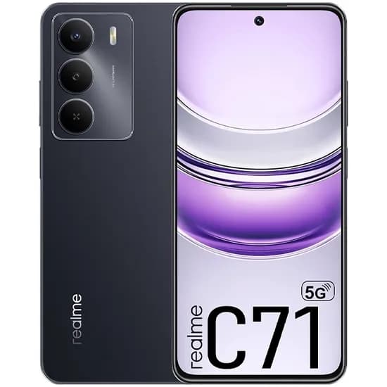 Celular Realme C71 5G RMX3943 NFC Dual Sim de 256GB/8GB Ram de 6.67" 50MP/8MP - Carbon Black (Anatel)