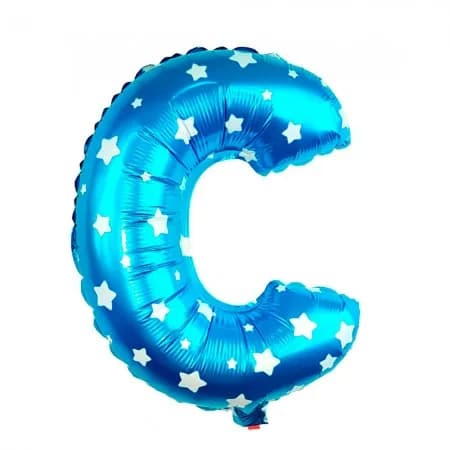 Balao Letra C Azul 16 Polegadas