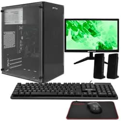 PC Montado Intel Core i5 3330 de 3.0GHZ / 16GB de Ram / 240GB SSD + Kit Gamer / Monitor - Preto