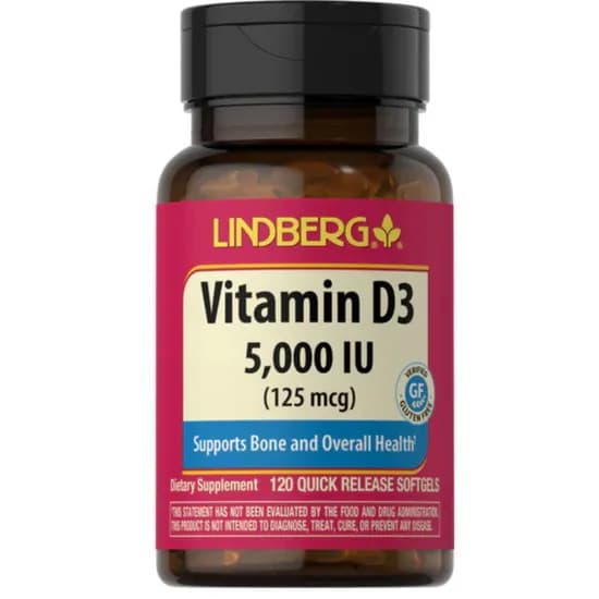 Lindberg Vitamina D3 5000IU 125MCG 120CAPS