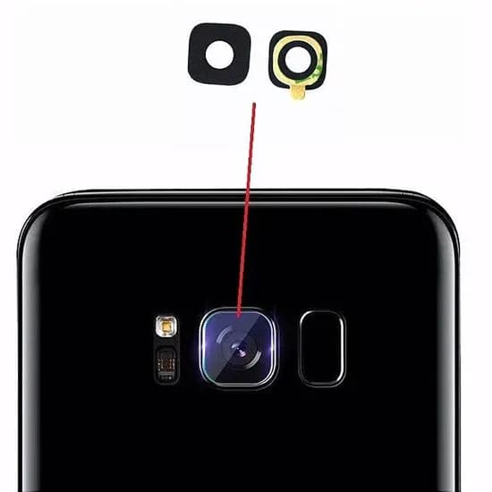 Lente Camara Samsung S8+ Preto(Completo)